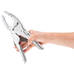 Pince-étau 250 mm à becs longs boutonnière 5 positions grande capacité d'ouverture