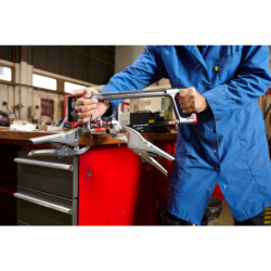 Pince-étau 250 mm à becs longs boutonnière 5 positions grande capacité d'ouverture