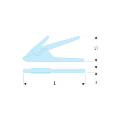Pince pour colliers plastiques 624104