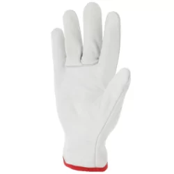 Gant cuir tout fleur bovin coloris naturel serrage élastique