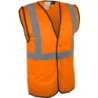 Gilet haute visibilité Orange fermeture auto-agrippante