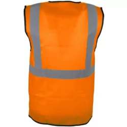 Gilet haute visibilité Orange fermeture auto-agrippante
