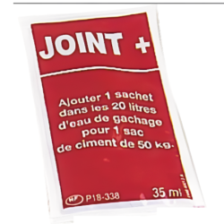 Dose de rechange d'adjuvant pour poche à joint