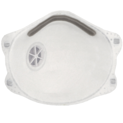 Demi-masque antipoussière coque avec valve FFP2 -boîte de 10 masques