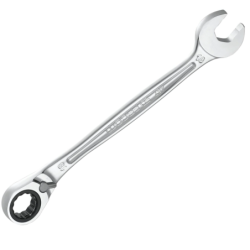 Clé mixte à cliquet ultra grip antiripage inclinaison 15°