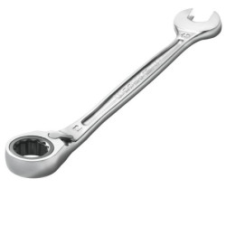 Clé mixte à cliquet ultra grip antiripage inclinaison 15°