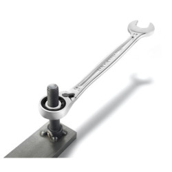 Clé mixte à cliquet ultra grip antiripage inclinaison 15°