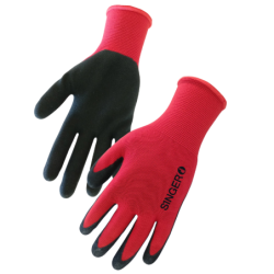 Gant paume enduite latex noir dos aéré