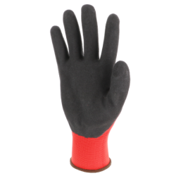 Gant paume enduite latex noir dos aéré