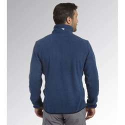 Sweatshirt Pile FZ blue Dark Denim