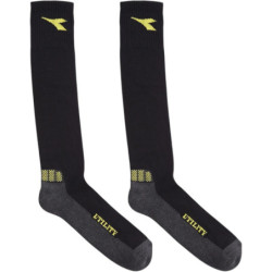 Chaussette cotton winter socks black/dark gull grey