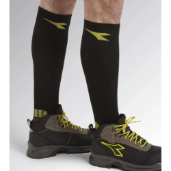 Chaussette cotton winter socks black/dark gull grey