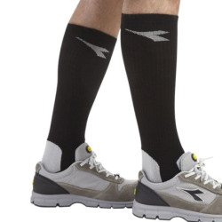 Chaussette Merinos win socks black/dark gull grey