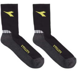 Chaussette cotton summer socks black/dark gull grey