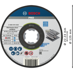 Disque X-LOCK pour l'Inox Standard for moyeu plat
