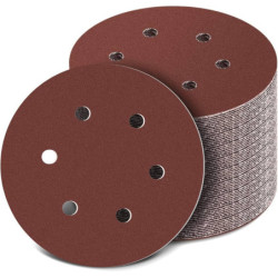 Disque abrasif velcro 6 trous multi-usage