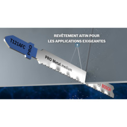 Lame scie sauteuse Bosch T 121 AF Speed for Metal - jeu de 5
