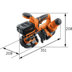 Scie à ruban sans fil ABAS 18-63 AS machine seule en coffret L-boxx
