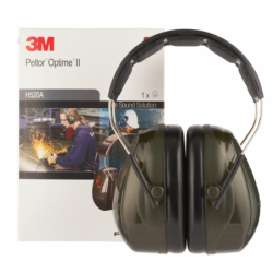 Casque antibruit peltor optime II vert - serre-tête snr 31 - h52001