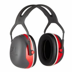 Casque antibruit peltor x3 rouge - l’unité