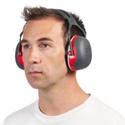 Casque antibruit peltor x3 rouge - l’unité