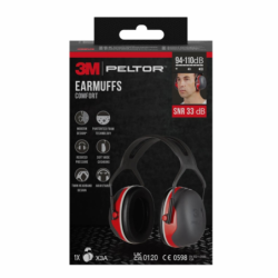 Casque antibruit peltor x3 rouge - l’unité