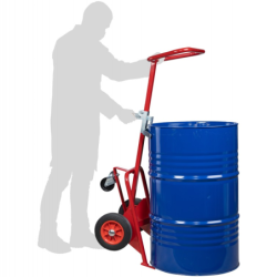 Diable à fut universel pour fut 220 l - 2 roues caoutchouc 250 mm