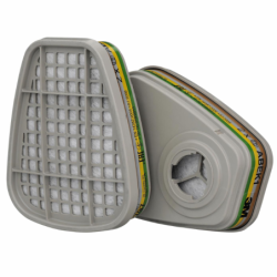 Filtre antigaz abek1 vapeurs organiques gaz ammoniac - le sachet de 2