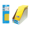 Patins abrasifs fixation par pince en Corindon Jaune 2 x 3 + 2 trous 93x230 mm