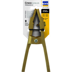 Pince de masse croco laiton