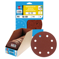 Disque abrasif velcro 9 trous multi-usage