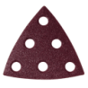 Disque abrasif velcro triangle multi-usage 6 trous