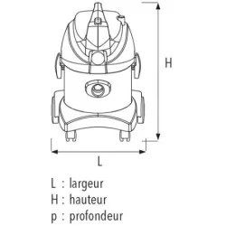 Aspirateur eau et poussières JET 15i