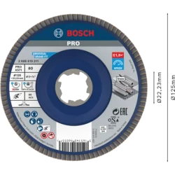 Disque abrasif à lamelle XLock Plat