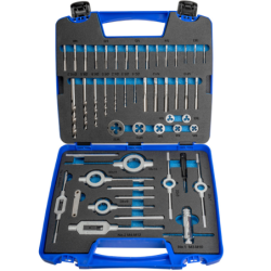 Jeu tarauds-filières main - 3406 - M3-M12 + combi (mod. 2) 45 pcs