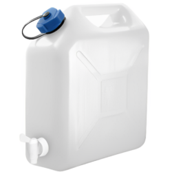 Jerrican plastique alimentaire avec robinet 10l et bec verseur