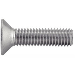 Vis à métaux tête fraisée six pans creux Inox A2 DIN 7991 ISO 10642 M8x30 - boîte de100