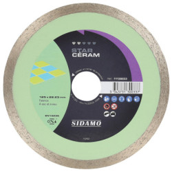 Disque diamant star céramique diam 125 x 22,23 x h 7 mm