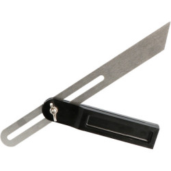Fausse équerre talon abs - lg 250 mm-lame inox