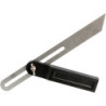 Fausse équerre talon abs - lg 250 mm-lame inox