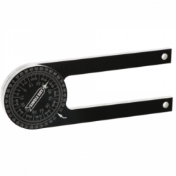 Rapporteur d’angle aluminium lg 75mm noir