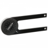 Rapporteur d’angle aluminium lg 75mm noir