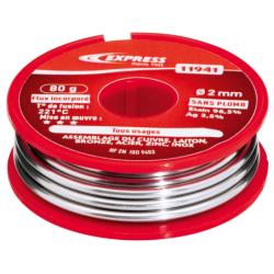 Etain soudure diam 2mm 80 g - la bobine