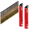 Clou 28x75 annelé D34 + 2 cartouches gaz - pack de 2000