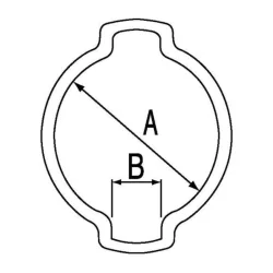 Collier à oreilles pour tuyau de 11 à 13