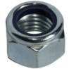 Ecrou hexagonal autofreiné indesserable DIN 985 Acier zingué bleu