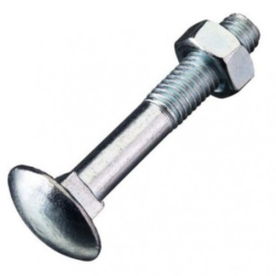Boulon TRCC DIN 603/555 Classe 4.8 Zingué