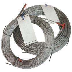 Câble galva diam 5 mm 7 torons – CRM : 1620 Kg - la couronne de 25 m