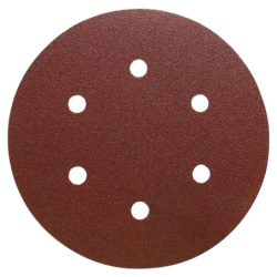 Disque abrasif velcro 6 trous multi-usage