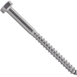 Vis à bois tête hexagonale tirefond inox A2 DIN 571 M10X60 - boîte de 50